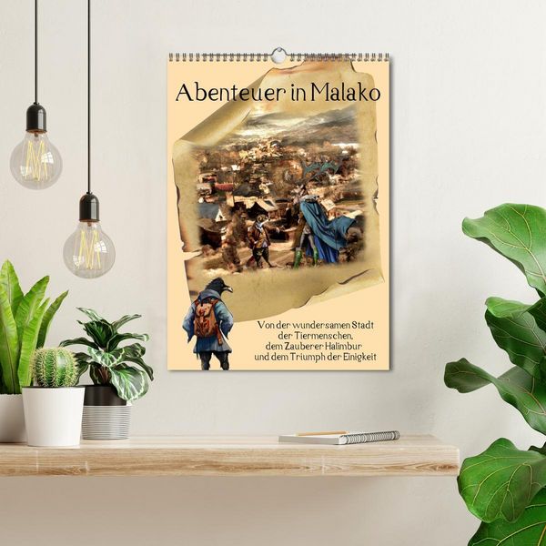 Produktbild: Abenteuer in Malako (Wandkalender 2026 DIN A3 hoch), CALVENDO Monatskalender