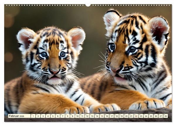 Produktbild: Tiger ganz nah (Wandkalender 2026 DIN A2 quer), CALVENDO Monatskalender