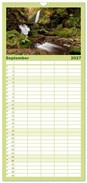 Produktbild: Familienplaner 2027 - Schwarzwald 2027 mit 5 Spalten (Wandkalender, 21 x 45 cm) CALVENDO