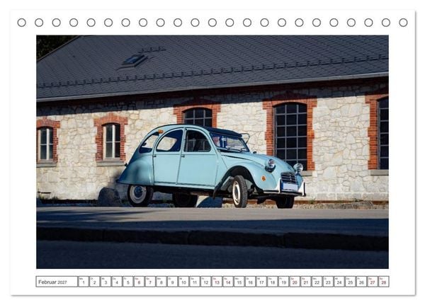 Produktbild: 2CV Pauline (Tischkalender 2027 DIN A5 quer), CALVENDO Monatskalender