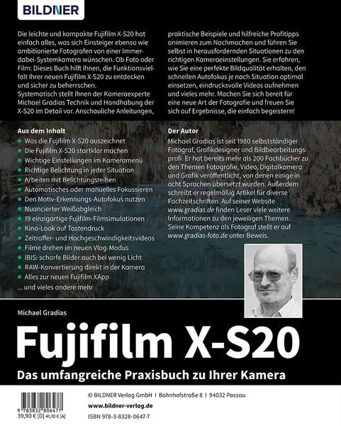 Produktbild: Fujifilm X-S20: Das umfangreiche Praxisbuch zu Ihrer Kamera