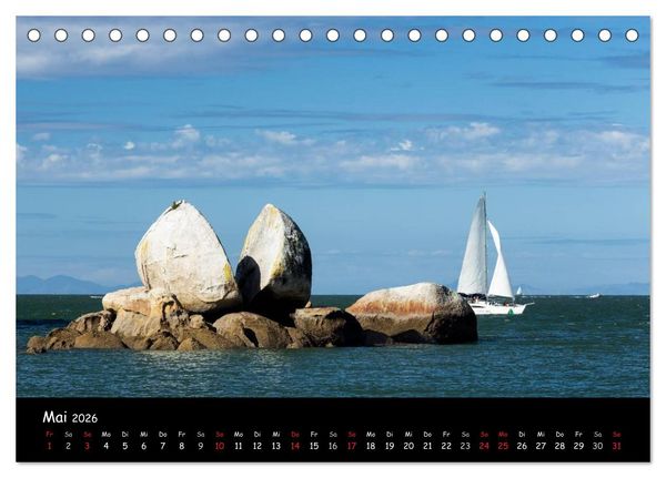 Produktbild: Sehnsucht nach Neuseeland (Tischkalender 2026 DIN A5 quer), CALVENDO Monatskalender