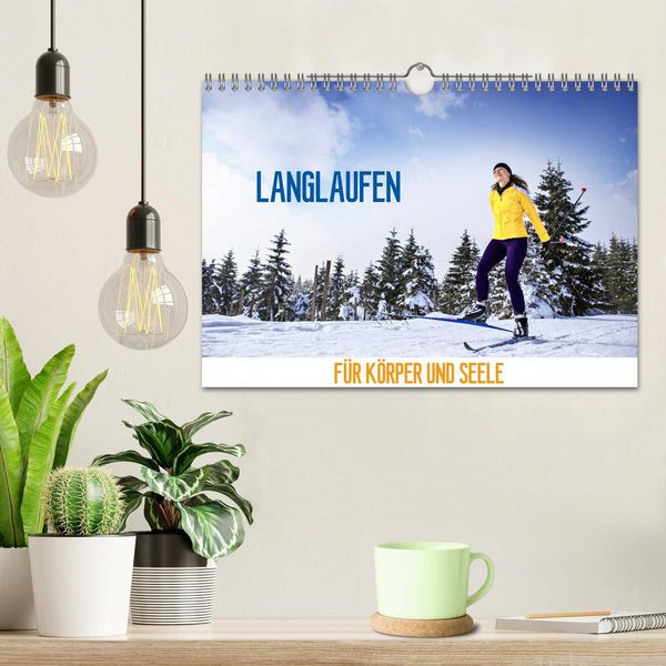 Produktbild: Langlaufen - f&uuml;r K&ouml;rper und Seele (Wandkalender 2026 DIN A4 quer), CALVENDO Monatskalender