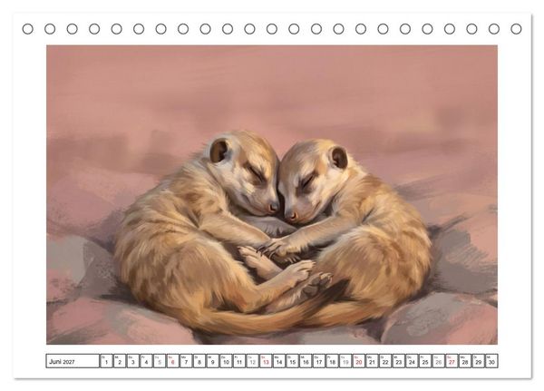 Produktbild: Erdm&auml;nnchen - Ein Tag vor dem Bau (Tischkalender 2027 DIN A5 quer), CALVENDO Monatskalender