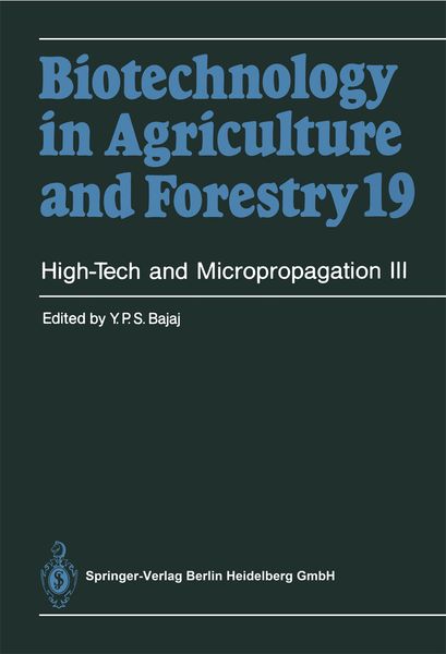 Produktbild: High-Tech and Micropropagation III