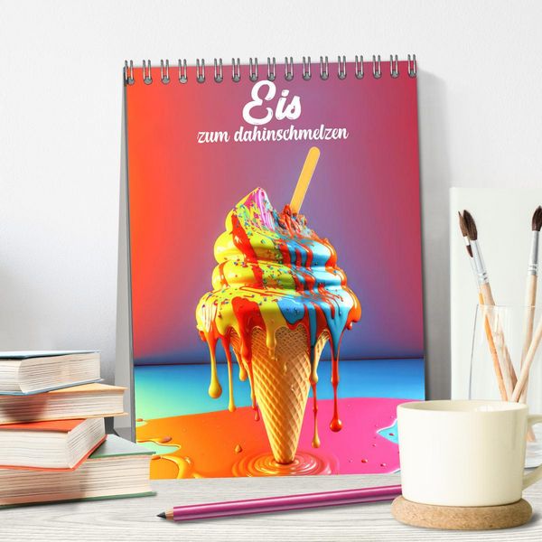 Produktbild: Eis zum dahinschmelzen (Tischkalender 2026 DIN A5 hoch), CALVENDO Monatskalender