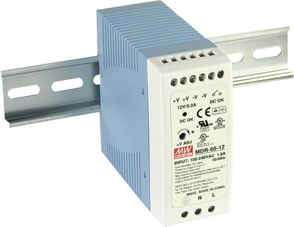 Mean Well MDR-60-48 Hutschienen-Netzteil (DIN-Rail) 48 V/DC 1.25 A 60 W Anzahl Ausgänge:1 x Inhalt 1 St.