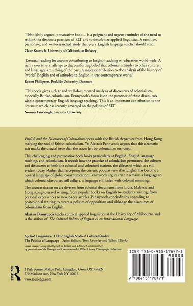 Produktbild: English and the Discourses of Colonialism
