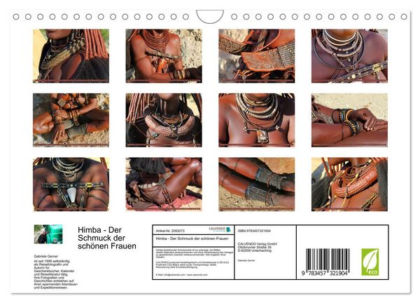 Produktbild: Himba - Der Schmuck der sch&ouml;nen Frauen (Wandkalender 2026 DIN A4 quer), CALVENDO Monatskalender