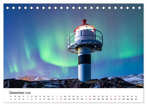 Produktbild: LEUCHTT&Uuml;RME - rund um den Globus (Tischkalender 2026 DIN A5 quer), CALVENDO Monatskalender