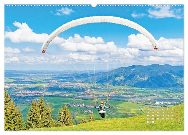 Produktbild: Paragliding: Der Traum vom Fliegen (Wandkalender 2026 DIN A2 quer), CALVENDO Monatskalender