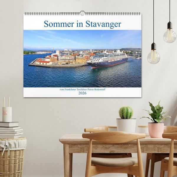 Produktbild: Sommer in Stavanger vom Frankfurter Taxifahrer Petrus Bodenstaff (Wandkalender 2026 DIN A2 quer), CALVENDO Monatskalender