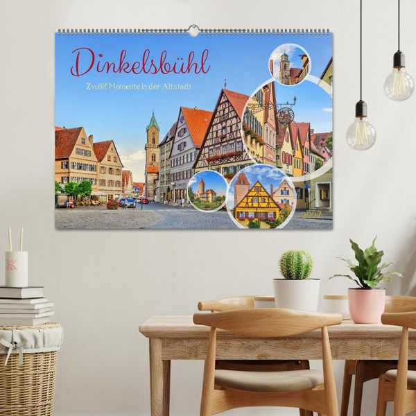 Produktbild: Dinkelsb&uuml;hl - Zw&ouml;lf Momente in der Altstadt (Wandkalender 2027 DIN A2 quer), CALVENDO Monatskalender