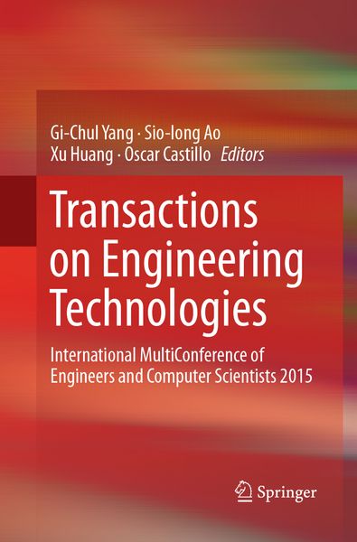 Produktbild: Transactions on Engineering Technologies