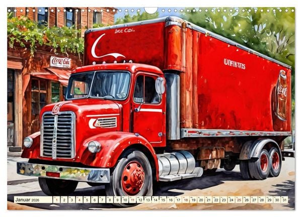 Produktbild: Nostalgische Trucks (Wandkalender 2026 DIN A3 quer), CALVENDO Monatskalender