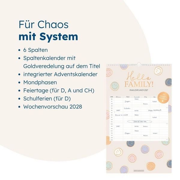 Produktbild: Familienplaner 2027 Hello Family!