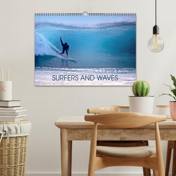 Produktbild: SURFERS AND WAVES (Wall Calendar 2026 DIN A3 landscape), CALVENDO 12 Month Wall Calendar