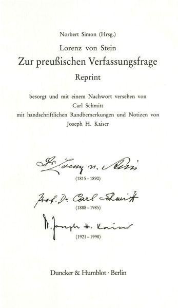 Produktbild: Zur preu&szlig;ischen Verfassungsfrage. Reprint. Hrsg. von Norbert Simon.