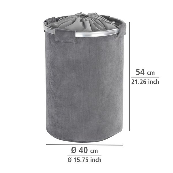 Produktbild: W&auml;schesammler Mod. Cordoba Grau, Fassungsverm&ouml;gen: 68 Liter