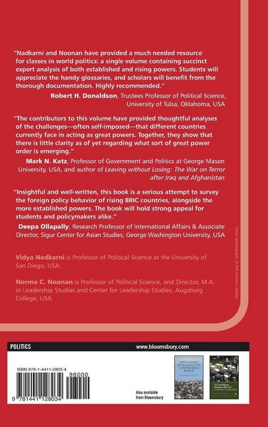 Produktbild: Emerging Powers in a Comparative Perspective