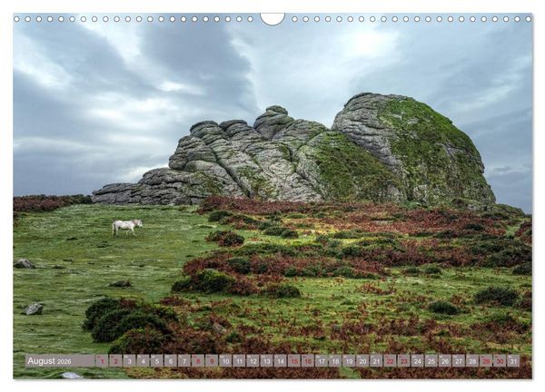 Produktbild: Dartmoor, herbe Sch&ouml;nheit im S&uuml;den Englands (Wandkalender 2026 DIN A3 quer), CALVENDO Monatskalender