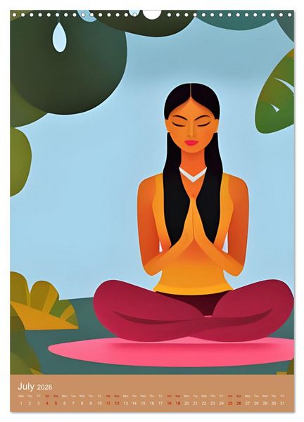 Produktbild: Meditation Unites (Wall Calendar 2026 DIN A3 portrait), CALVENDO 12 Month Wall Calendar