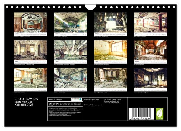 Produktbild: END OF DAY Der letzte von uns Kalender 2026 (Wandkalender 2026 DIN A4 quer), CALVENDO Monatskalender
