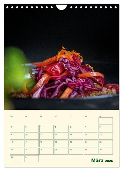 Produktbild: Vegetarische Vier Jahreszeiten (Wandkalender 2026 DIN A4 hoch), CALVENDO Monatskalender