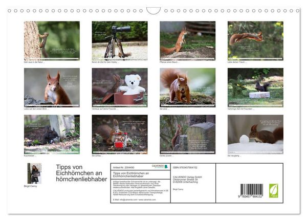 Produktbild: Tipps von Eichh&ouml;rnchen an Eichh&ouml;rnchenliebhaber (Wandkalender 2026 DIN A3 quer), CALVENDO Monatskalender