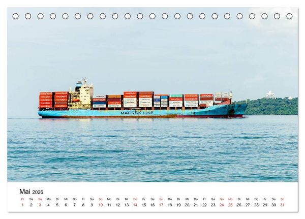 Produktbild: Panamakanal - Zwischen Atlantik und Pazifik (Tischkalender 2026 DIN A5 quer), CALVENDO Monatskalender