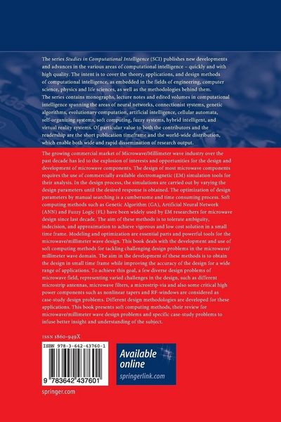 Produktbild: Soft Computing Methods for Microwave and Millimeter-Wave Design Problems
