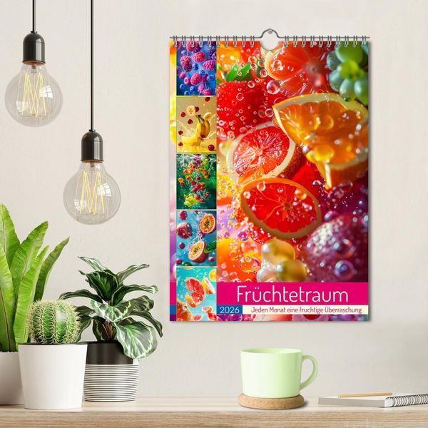 Produktbild: Fr&uuml;chtetraum - Jeden Monat eine fruchtige &Uuml;berraschung (Wandkalender 2026 DIN A4 hoch), CALVENDO Monatskalender