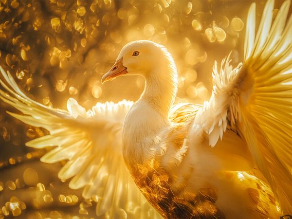 Produktbild: CALVENDO Puzzle Die goldene Gans | 1000 Teile Lege-Gr&ouml;&szlig;e 64x48cm Foto-Puzzle f&uuml;r gl&uuml;ckliche Stunden