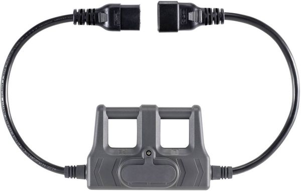 Produktbild: VOLTCRAFT CAA-1L 16 Messadapter Kaltger&auml;te-Stecker C20 - Kaltger&auml;te-Buchse C19 Dunkelgrau