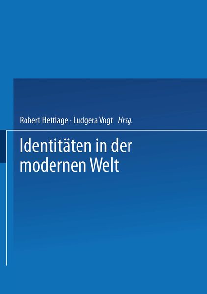 Produktbild: Identit&auml;ten in der modernen Welt
