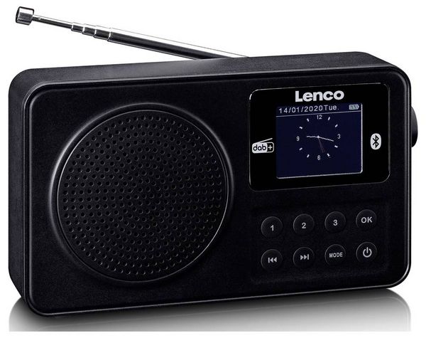 Produktbild: Lenco PDR-033BK Kofferradio DAB+, FM Schwarz