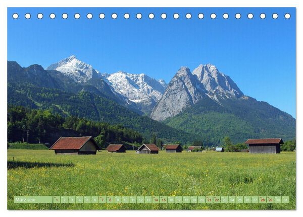 Produktbild: Zauber der Zugspitze (Tischkalender 2026 DIN A5 quer), CALVENDO Monatskalender