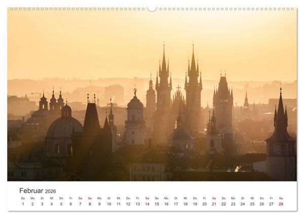 Produktbild: Prag - Die wundersch&ouml;ne Hauptstadt von Tschechien. (hochwertiger Premium Wandkalender 2026 DIN A2 quer), Kunstdruck in Hochglanz