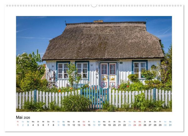 Produktbild: Fischland - Dar&szlig; - Zingst: Zwischen Meer und Bodden (hochwertiger Premium Wandkalender 2026 DIN A2 quer), Kunstdruck in Hochglanz