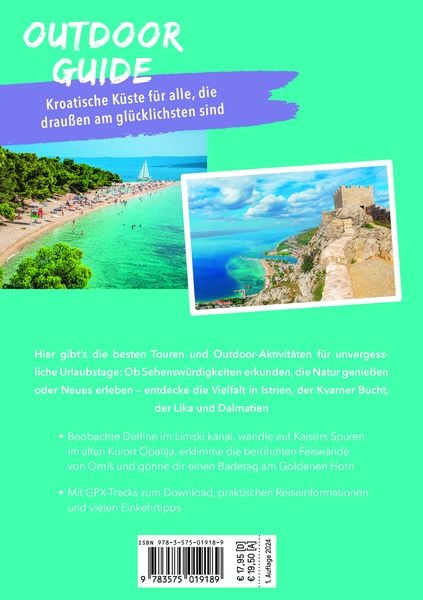 Produktbild: MARCO POLO OUTDOOR GUIDE Reisef&uuml;hrer Kroatische K&uuml;ste