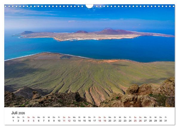 Produktbild: Lanzarote - Die Farben der Natur (Wandkalender 2026 DIN A3 quer), CALVENDO Monatskalender