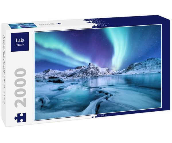 Produktbild: Lais Puzzle Aurora borealis / Nordlicht auf den Lofoten, Norwegen 2000 Teile