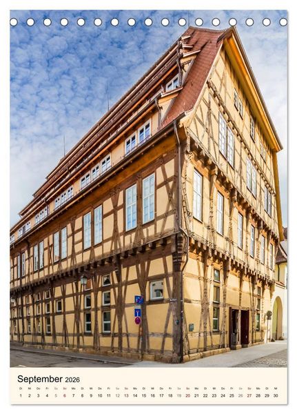 Produktbild: T&Uuml;BINGEN UND BLAUBEUREN Historische Schw&auml;bische Alb (Tischkalender 2026 DIN A5 hoch), CALVENDO Monatskalender