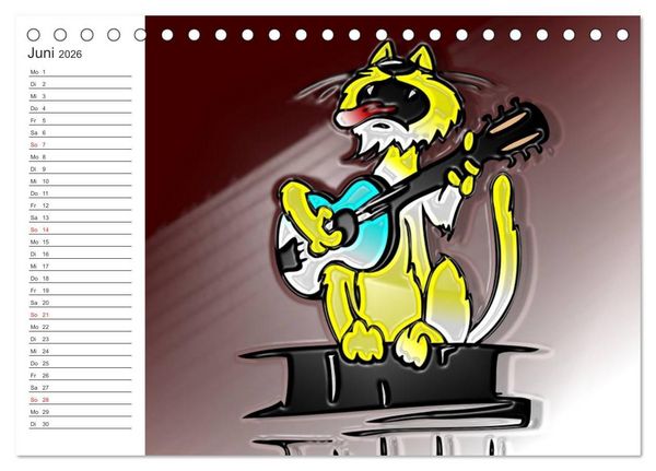 Produktbild: Alles f&uuml;r die Katz! Lustiger Katzen-Planer (Tischkalender 2026 DIN A5 quer), CALVENDO Monatskalender