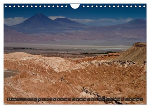 Produktbild: Atacama W&uuml;ste - Landschaften der Extreme (Wandkalender 2026 DIN A4 quer), CALVENDO Monatskalender