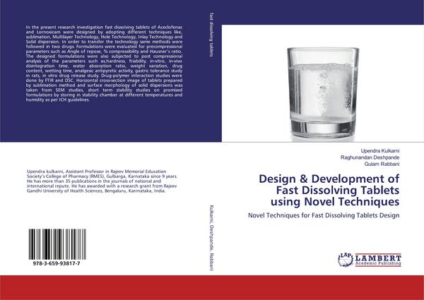 Produktbild: Design & Development of Fast Dissolving Tablets using Novel Techniques
