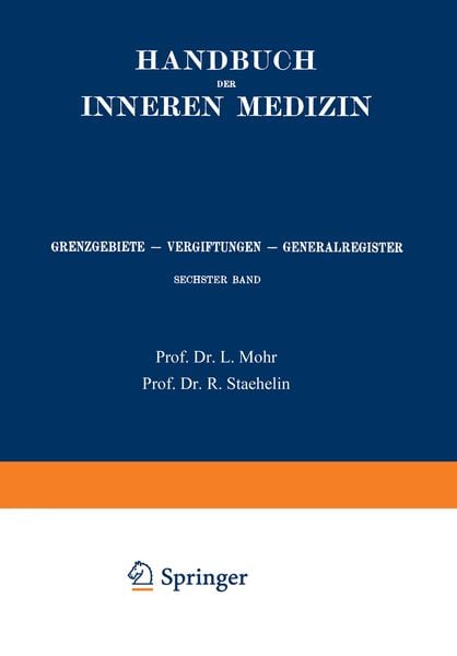 Produktbild: Grenzgebiete, Vergiftungen, Generalregister