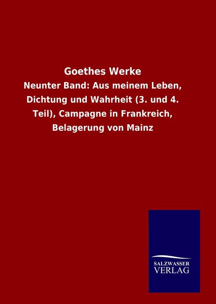 Produktbild: Goethes Werke