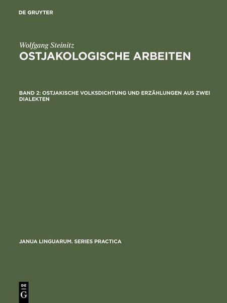 Produktbild: Ostjakische Volksdichtung und Erz&auml;hlungen aus zwei Dialekten