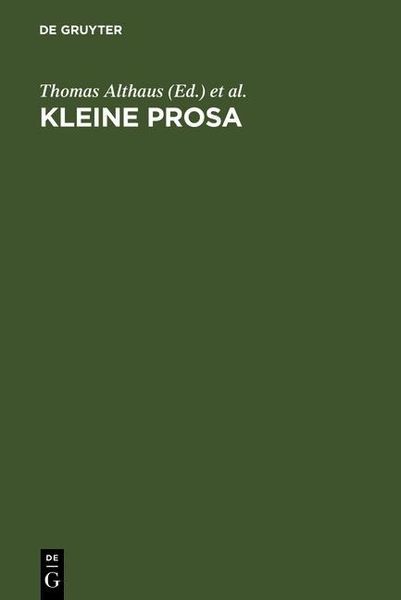 Produktbild: Kleine Prosa